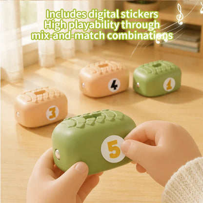 Remote Control Magnetic Eating Snake Toy Greedy Bean Chasing Game RC Car Interactive Educational Toy Children Christmas Gifts